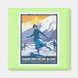 Imán Vintage Chamonix Mont Blanc
