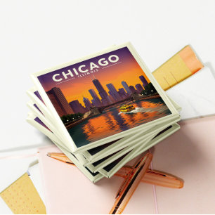 Imán Vintage Chicago Illinois