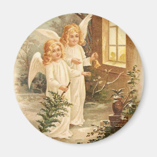 Imán Vintage Christmas Angels