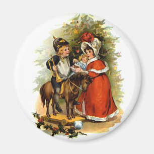 Imán Vintage Christmas Children