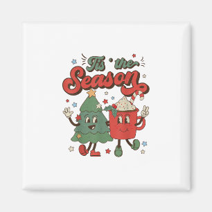 Imán Vintage Christmas This The Season Christmas Tree C