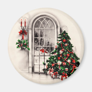 Imán Vintage Christmas Window Magnet