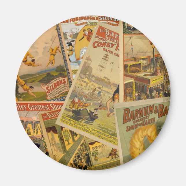 Imán Vintage Circus Poster Magnet (Frente)
