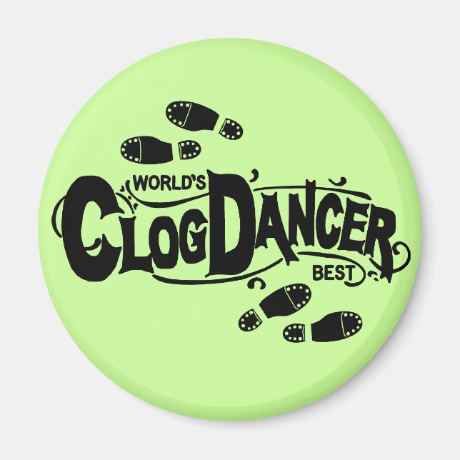 Imán Vintage Clog Dancer Cloging (Frente)