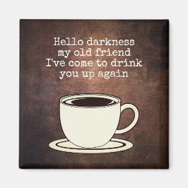 Imán Vintage Coffee Lover Funny Quote Magnet