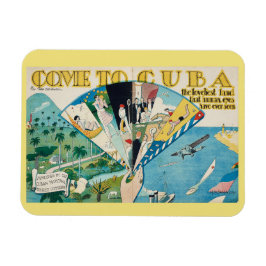 Imán Vintage Come to Cuba