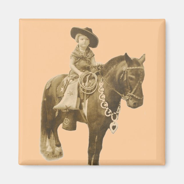 IMÁN VINTAGE COWGIRL MAGNET (Frente)