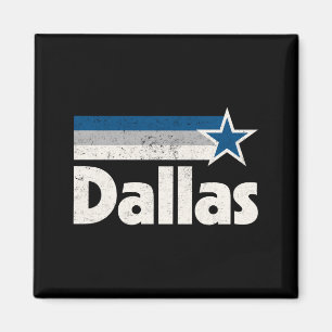 Imán Vintage dallas texas ciudad fuerte dallas tx azul