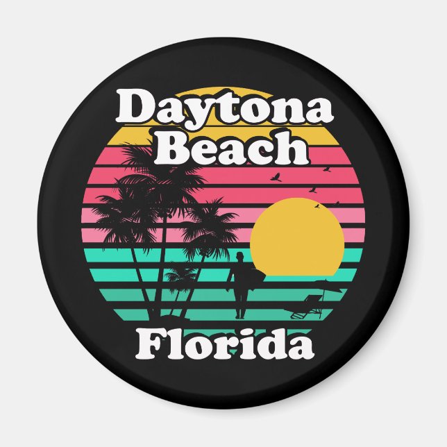 Imán Vintage Daytona Beach Florida (Frente)