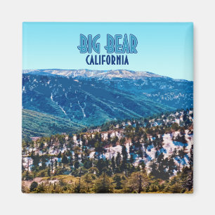 Imán Vintage de Big Bear California Mountains