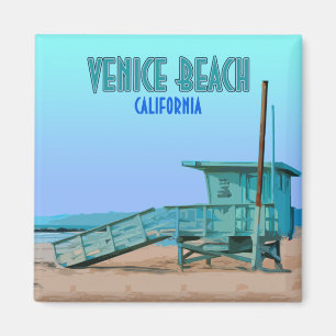 Imán Vintage de California de la playa de Venecia