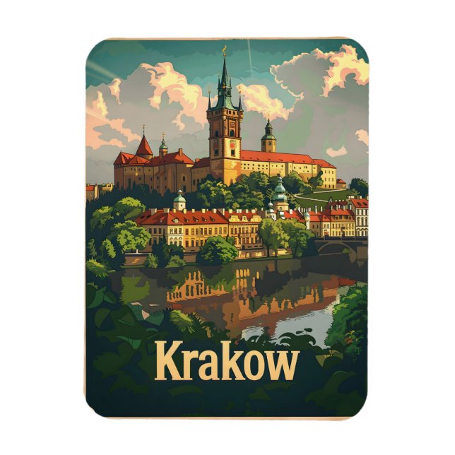 Imán Vintage de Cracovia (Vertical)