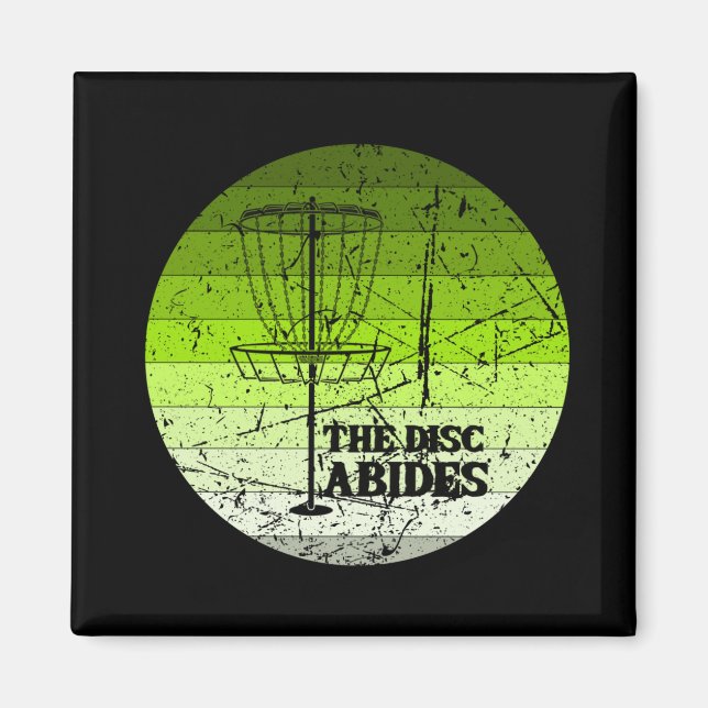 Imán Vintage de disco golf (Frente)