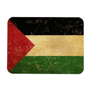 Imán Vintage de la bandera palestina