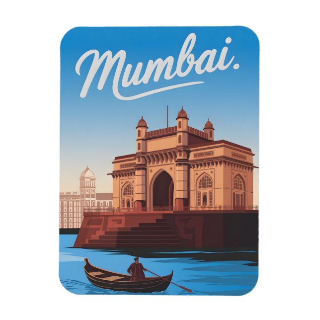 Imán Vintage de Mumbai (Vertical)