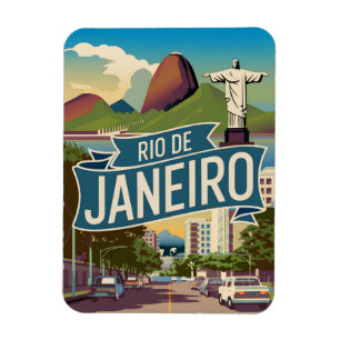Imán Vintage de Río de Janeiro
