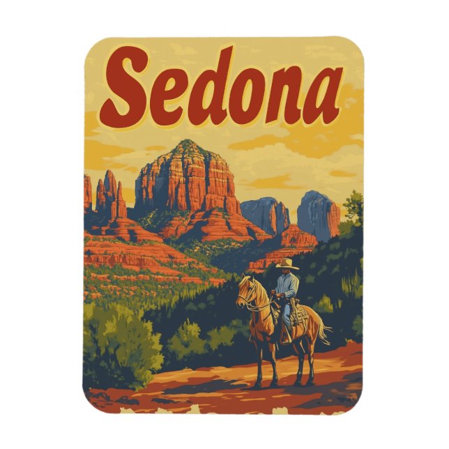 Imán Vintage de Sedona (Vertical)