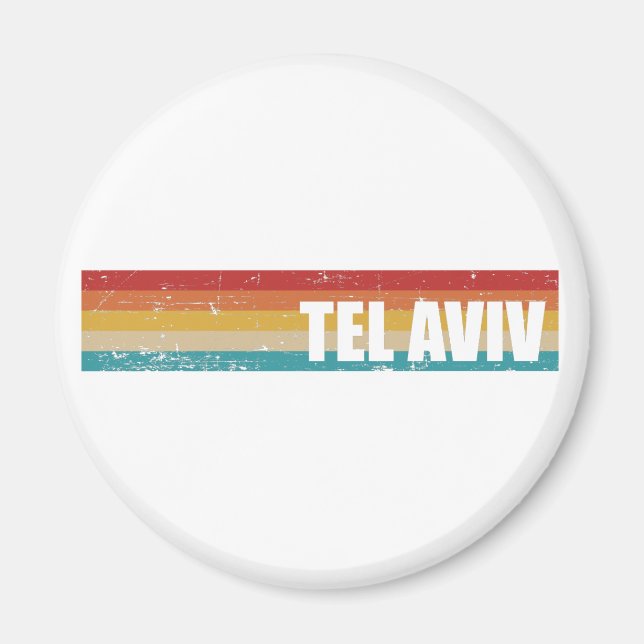 Imán Vintage de Tel Aviv (Frente)