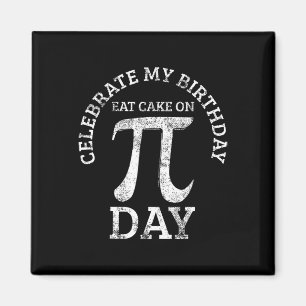 Imán Vintage del Día de la Matemática de Cumpleaños de