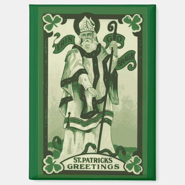 Imán vintage del día de San Patricio (Anverso)