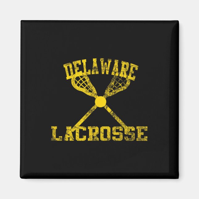 Imán Vintage Delaware Lacrosse (Frente)