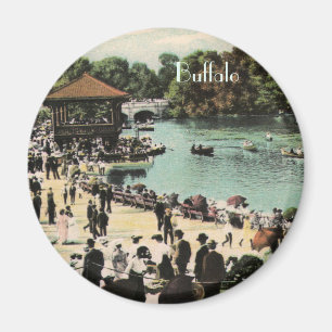Imán Vintage Delaware Park Magnet