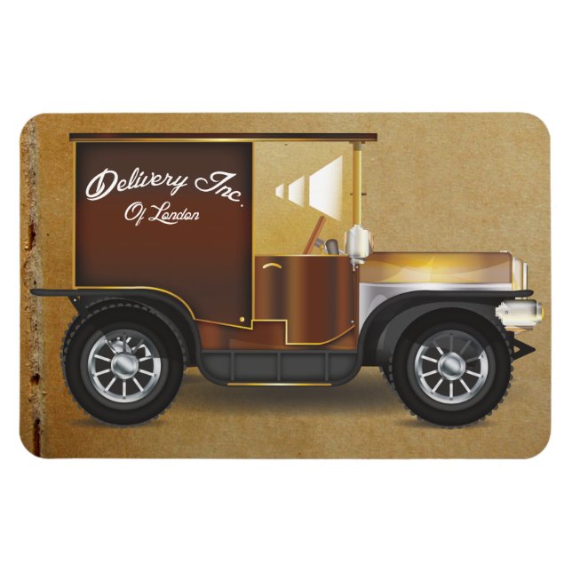 Imán Vintage Delivery Van (Horizontal)
