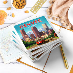 Imán Vintage Denver Colorado