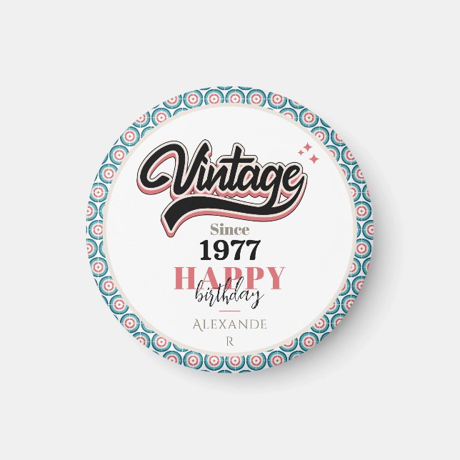 Imán Vintage desde 1977 (Frente)