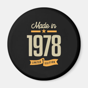Imán Vintage desde regalo de cumpleaños de 1978