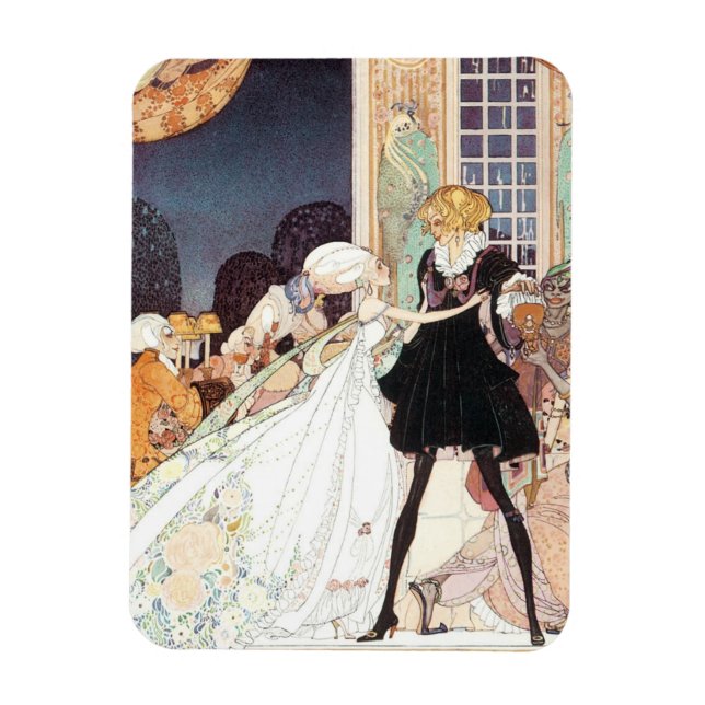 Imán Vintage Doce Princesas Bailando de Kay Nielsen (Vertical)