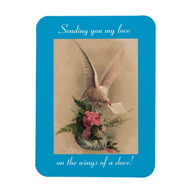 Imán Vintage Dove Magnet (Vertical)