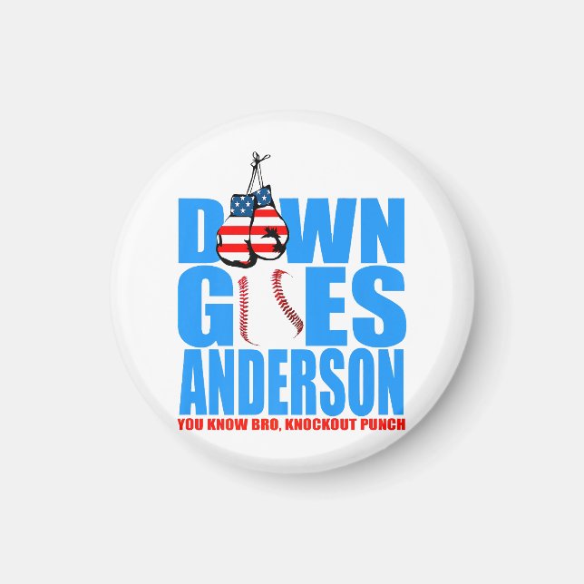 Imán Vintage Down Goes Anderson Shirt (Frente)