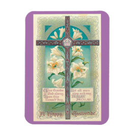 Imán Vintage Easter Cross Magnet