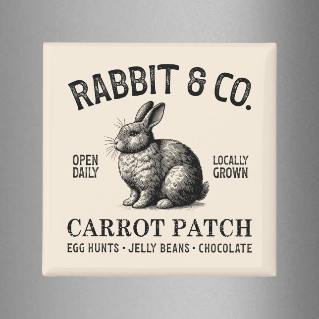 Imán Vintage Easter Rabbit  (Subido por el creador)
