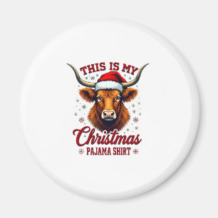 Imán Vintage Esta Es Mi Camiseta De Navidad De Pijama H