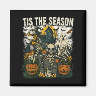 Imán Vintage Esto Es La Temporada Del Skeleton De Hallo