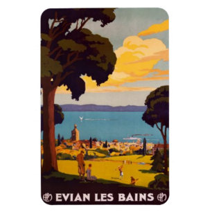 Imán Vintage Évian-les-Bains, Rhône-Alpes, Francia -