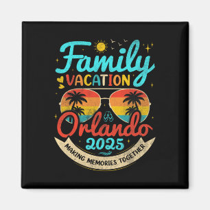 Imán Vintage Family Vacation Orlando Beach 2025 Florida