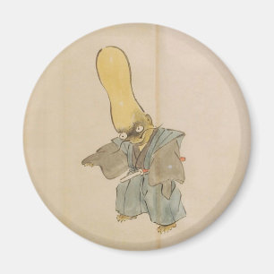 Imán Vintage Gourd-Headed Yokai Swordsman