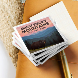 Imán Vintage Great Smoky Mountains Park