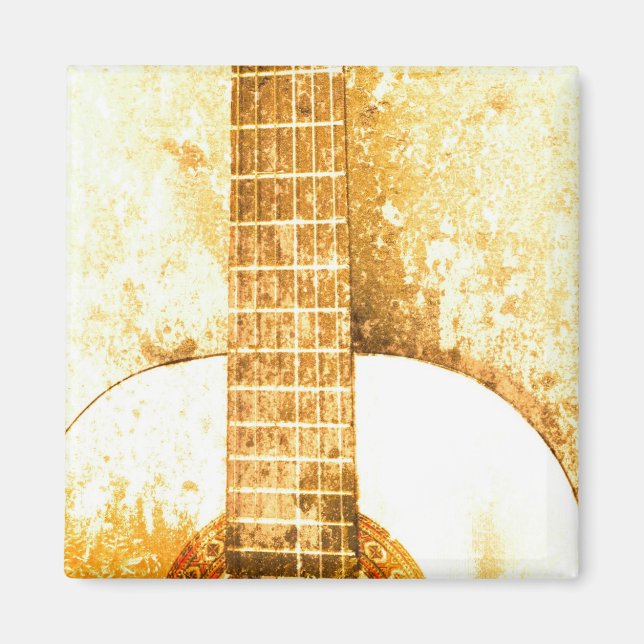 Imán Vintage Guitar Gold Magnet (Frente)