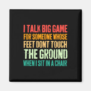 Imán Vintage Hablo De Gran Juego Para Alguien Cuyo Pies