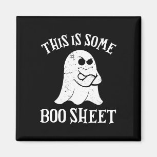 Imán Vintage Halloween Boo Esta Es Una Hoja De Bote