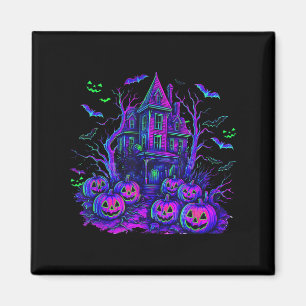 Imán Vintage Halloween Escena Soky Calabaza Retro Y Sea