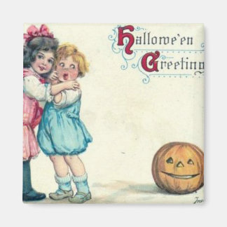 Imán Vintage Halloween Greet