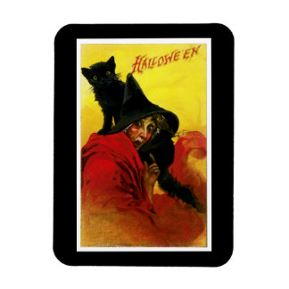 Imán Vintage Halloween Witch