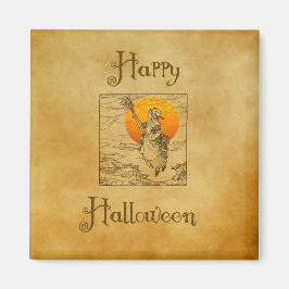 Imán Vintage Halloween Witch Magnet