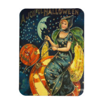 Vintage Halloween Witch Poster
