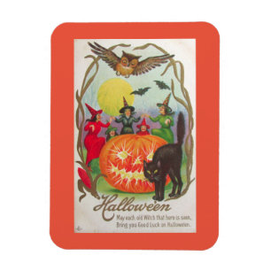 Imán Vintage Halloween Witness